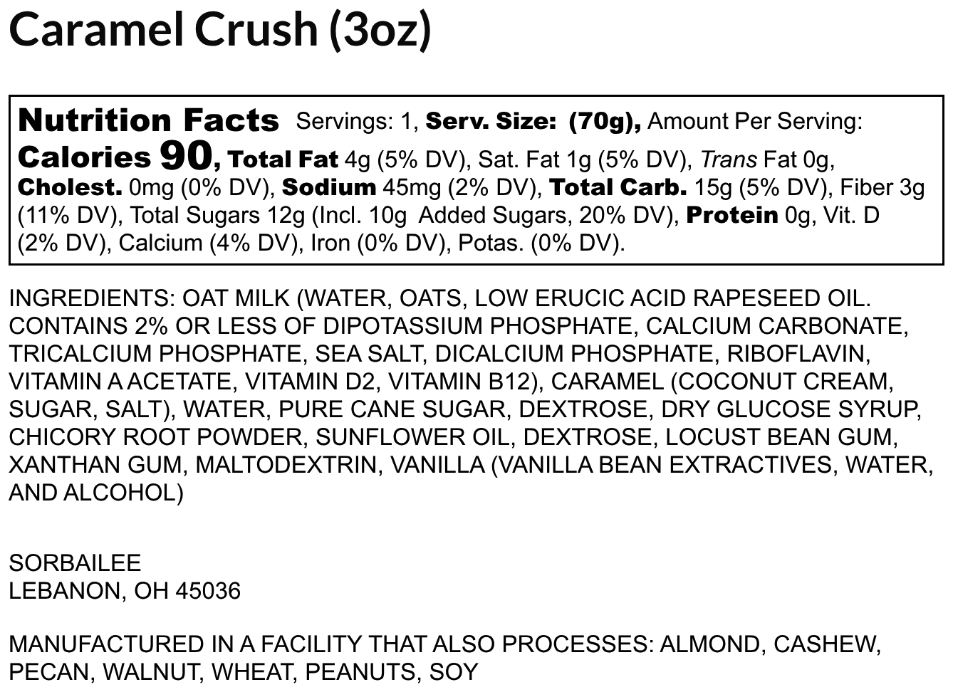 Caramel Crush - Sorbailee - Taxley