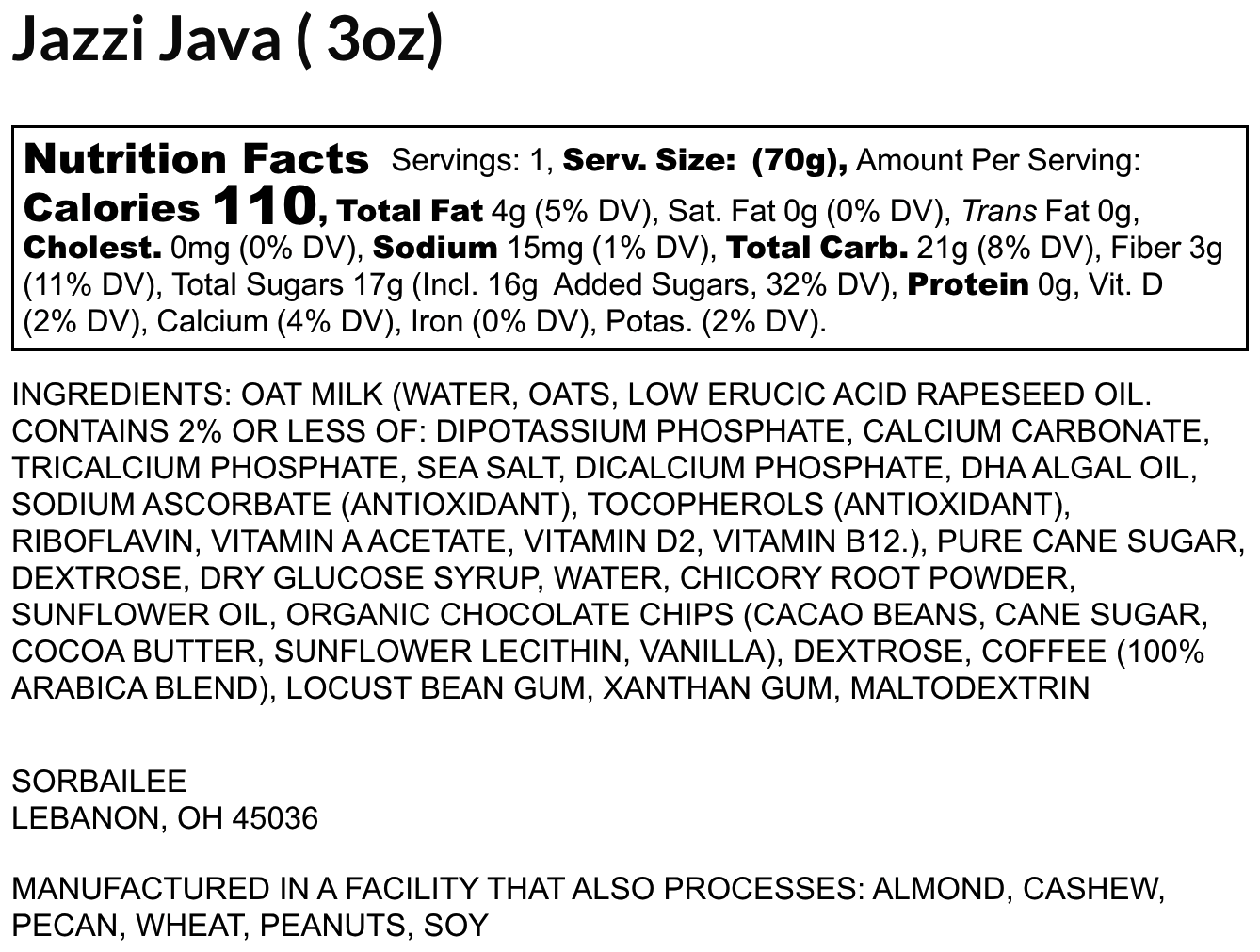 Jazzi Java - Sorbailee - Taxley