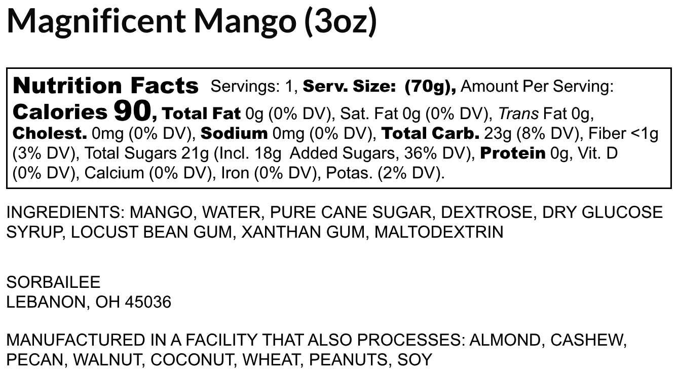 Magnificent Mango - Sorbailee - Taxley